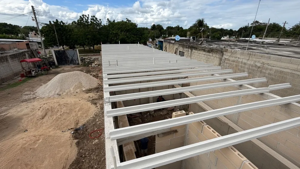 Vigas en obra